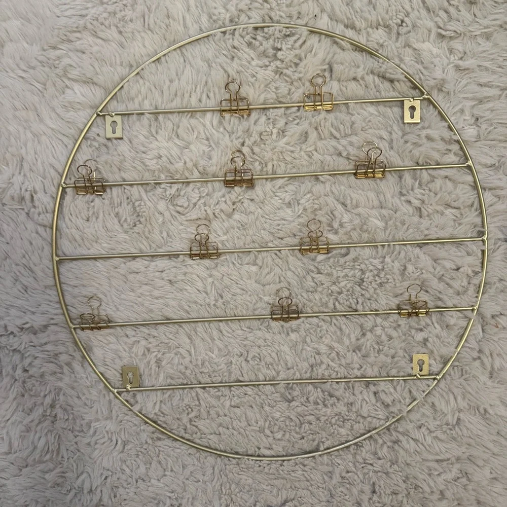 Francesca's Collections Gold Wall Photo Display